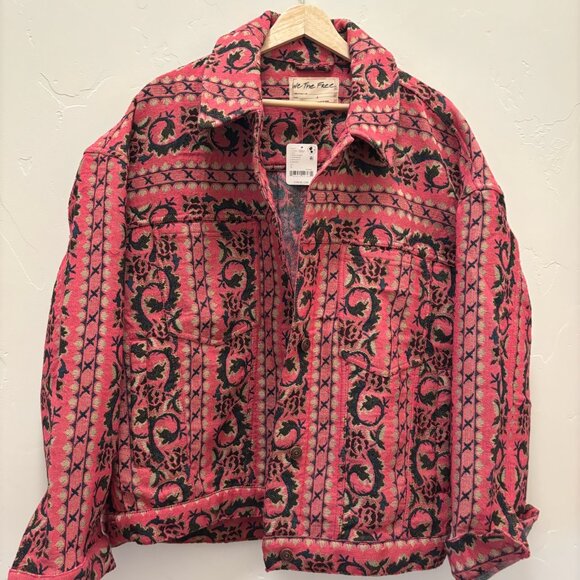 Free People We The Free Opal Swing Jacquard Jacket NWT * - Picture 5 of 7